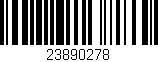 Código de barras (EAN, GTIN, SKU, ISBN): '23890278'