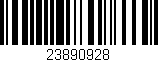 Código de barras (EAN, GTIN, SKU, ISBN): '23890928'