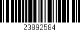 Código de barras (EAN, GTIN, SKU, ISBN): '23892584'