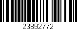 Código de barras (EAN, GTIN, SKU, ISBN): '23892772'