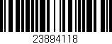 Código de barras (EAN, GTIN, SKU, ISBN): '23894118'