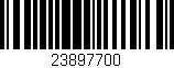 Código de barras (EAN, GTIN, SKU, ISBN): '23897700'
