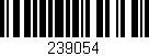 Código de barras (EAN, GTIN, SKU, ISBN): '239054'