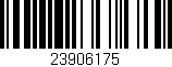 Código de barras (EAN, GTIN, SKU, ISBN): '23906175'