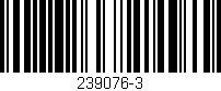 Código de barras (EAN, GTIN, SKU, ISBN): '239076-3'