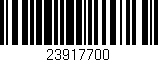 Código de barras (EAN, GTIN, SKU, ISBN): '23917700'