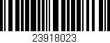 Código de barras (EAN, GTIN, SKU, ISBN): '23918023'