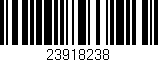 Código de barras (EAN, GTIN, SKU, ISBN): '23918238'