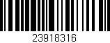 Código de barras (EAN, GTIN, SKU, ISBN): '23918316'