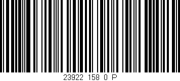 Código de barras (EAN, GTIN, SKU, ISBN): '23922_158_0_P'