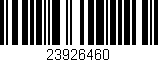 Código de barras (EAN, GTIN, SKU, ISBN): '23926460'