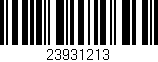 Código de barras (EAN, GTIN, SKU, ISBN): '23931213'