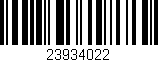 Código de barras (EAN, GTIN, SKU, ISBN): '23934022'