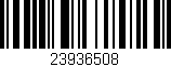 Código de barras (EAN, GTIN, SKU, ISBN): '23936508'