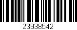 Código de barras (EAN, GTIN, SKU, ISBN): '23938542'