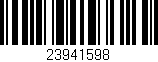 Código de barras (EAN, GTIN, SKU, ISBN): '23941598'