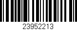 Código de barras (EAN, GTIN, SKU, ISBN): '23952213'