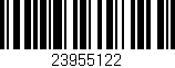 Código de barras (EAN, GTIN, SKU, ISBN): '23955122'