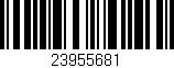 Código de barras (EAN, GTIN, SKU, ISBN): '23955681'