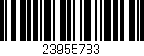 Código de barras (EAN, GTIN, SKU, ISBN): '23955783'
