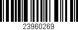 Código de barras (EAN, GTIN, SKU, ISBN): '23960269'