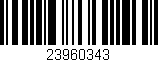 Código de barras (EAN, GTIN, SKU, ISBN): '23960343'