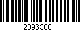 Código de barras (EAN, GTIN, SKU, ISBN): '23963001'