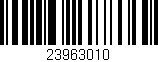 Código de barras (EAN, GTIN, SKU, ISBN): '23963010'