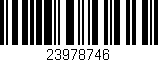 Código de barras (EAN, GTIN, SKU, ISBN): '23978746'