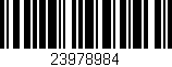 Código de barras (EAN, GTIN, SKU, ISBN): '23978984'