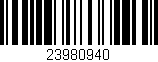 Código de barras (EAN, GTIN, SKU, ISBN): '23980940'