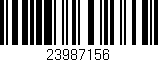 Código de barras (EAN, GTIN, SKU, ISBN): '23987156'