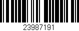 Código de barras (EAN, GTIN, SKU, ISBN): '23987191'