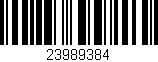 Código de barras (EAN, GTIN, SKU, ISBN): '23989384'