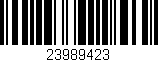 Código de barras (EAN, GTIN, SKU, ISBN): '23989423'