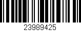 Código de barras (EAN, GTIN, SKU, ISBN): '23989425'