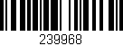 Código de barras (EAN, GTIN, SKU, ISBN): '239968'