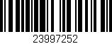 Código de barras (EAN, GTIN, SKU, ISBN): '23997252'