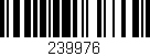 Código de barras (EAN, GTIN, SKU, ISBN): '239976'