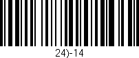 Código de barras (EAN, GTIN, SKU, ISBN): '24)-14'