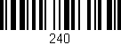 Código de barras (EAN, GTIN, SKU, ISBN): '240'