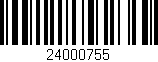 Código de barras (EAN, GTIN, SKU, ISBN): '24000755'