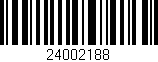 Código de barras (EAN, GTIN, SKU, ISBN): '24002188'