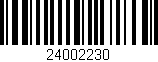 Código de barras (EAN, GTIN, SKU, ISBN): '24002230'