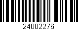 Código de barras (EAN, GTIN, SKU, ISBN): '24002276'
