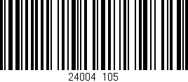 Código de barras (EAN, GTIN, SKU, ISBN): '24004/105'