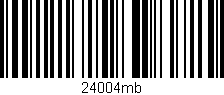 Código de barras (EAN, GTIN, SKU, ISBN): '24004mb'