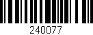 Código de barras (EAN, GTIN, SKU, ISBN): '240077'