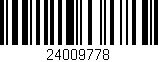Código de barras (EAN, GTIN, SKU, ISBN): '24009778'