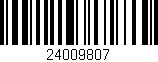 Código de barras (EAN, GTIN, SKU, ISBN): '24009807'